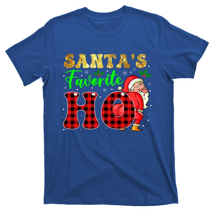 Christmas Santa's Favorite Ho Xmas Pajama Funny Naughty Meaningful Gift T-Shirt