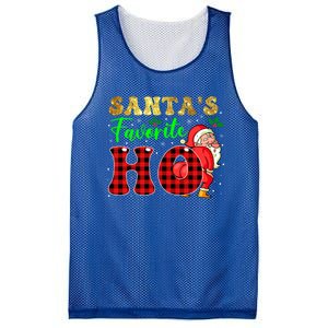 Christmas Santa's Favorite Ho Xmas Pajama Funny Naughty Meaningful Gift Mesh Reversible Basketball Jersey Tank