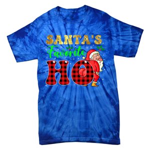 Christmas Santa's Favorite Ho Xmas Pajama Funny Naughty Meaningful Gift Tie-Dye T-Shirt