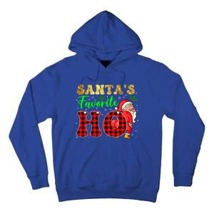 Christmas Santa's Favorite Ho Xmas Pajama Funny Naughty Meaningful Gift Tall Hoodie