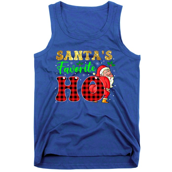 Christmas Santa's Favorite Ho Xmas Pajama Funny Naughty Meaningful Gift Tank Top