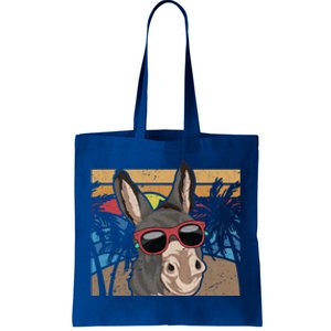 Cool Sunglasses Farm Animal Tropical Retro Donkey Gift Tote Bag