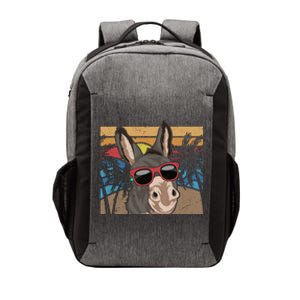 Cool Sunglasses Farm Animal Tropical Retro Donkey Gift Vector Backpack