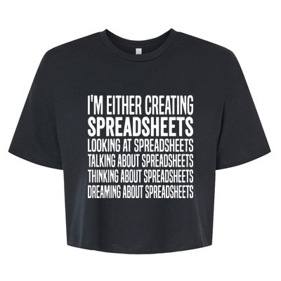 Creating Spreadsheet For That Office Worker Bella+Canvas Jersey Crop Tee