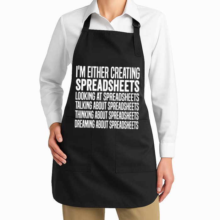 Creating Spreadsheet For That Office Worker Full-Length Apron With Pockets