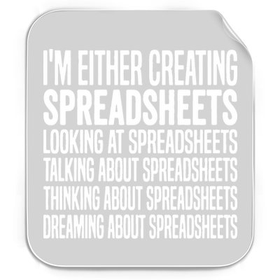 Creating Spreadsheet For That Office Worker Permanent Decal Sticker