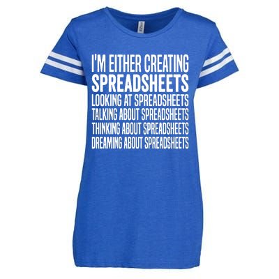 Creating Spreadsheet For That Office Worker Enza Ladies Jersey Football T-Shirt