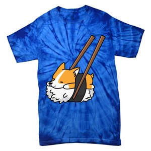 Corgi Sushi Funny Dog Gift Tie-Dye T-Shirt