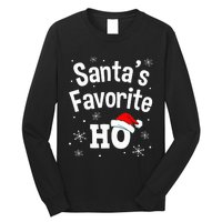 Christmas Santas Favorite Ho Adult Naughty Pajama Long Sleeve Shirt