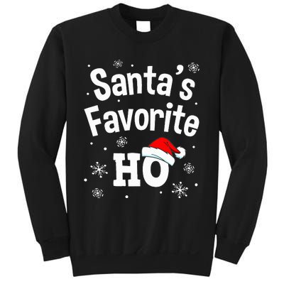 Christmas Santas Favorite Ho Adult Naughty Pajama Sweatshirt