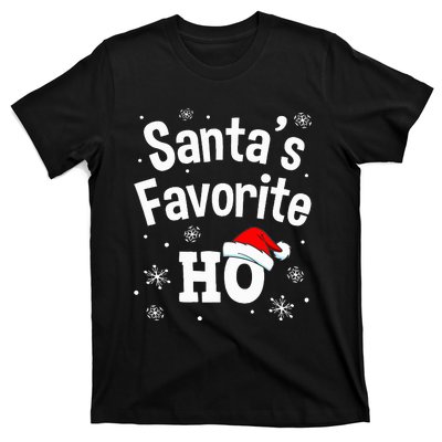 Christmas Santas Favorite Ho Adult Naughty Pajama T-Shirt