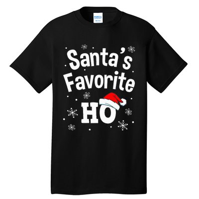 Christmas Santas Favorite Ho Adult Naughty Pajama Tall T-Shirt