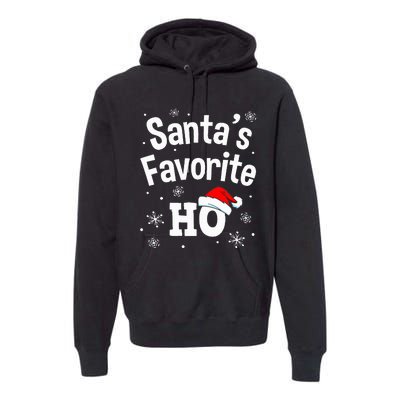 Christmas Santas Favorite Ho Adult Naughty Pajama Premium Hoodie