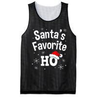 Christmas Santas Favorite Ho Adult Naughty Pajama Mesh Reversible Basketball Jersey Tank