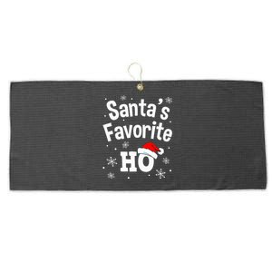 Christmas Santas Favorite Ho Adult Naughty Pajama Large Microfiber Waffle Golf Towel