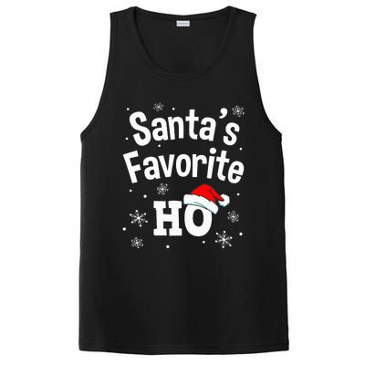 Christmas Santas Favorite Ho Adult Naughty Pajama PosiCharge Competitor Tank