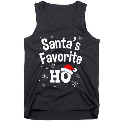 Christmas Santas Favorite Ho Adult Naughty Pajama Tank Top