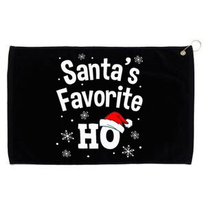 Christmas Santas Favorite Ho Adult Naughty Pajama Grommeted Golf Towel