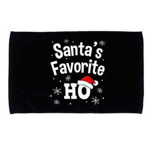 Christmas Santas Favorite Ho Adult Naughty Pajama Microfiber Hand Towel