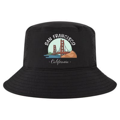 California San Francisco Gift Golden Gate Bridge Souvenir Cool Comfort Performance Bucket Hat