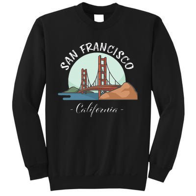 California San Francisco Gift Golden Gate Bridge Souvenir Sweatshirt