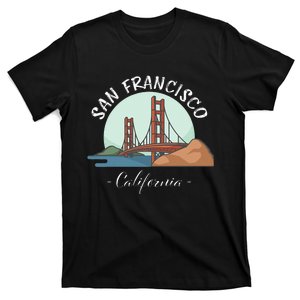 California San Francisco Gift Golden Gate Bridge Souvenir T-Shirt