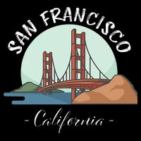California San Francisco Gift Golden Gate Bridge Souvenir Impact Tech Backpack