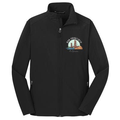 California San Francisco Gift Golden Gate Bridge Souvenir Core Soft Shell Jacket