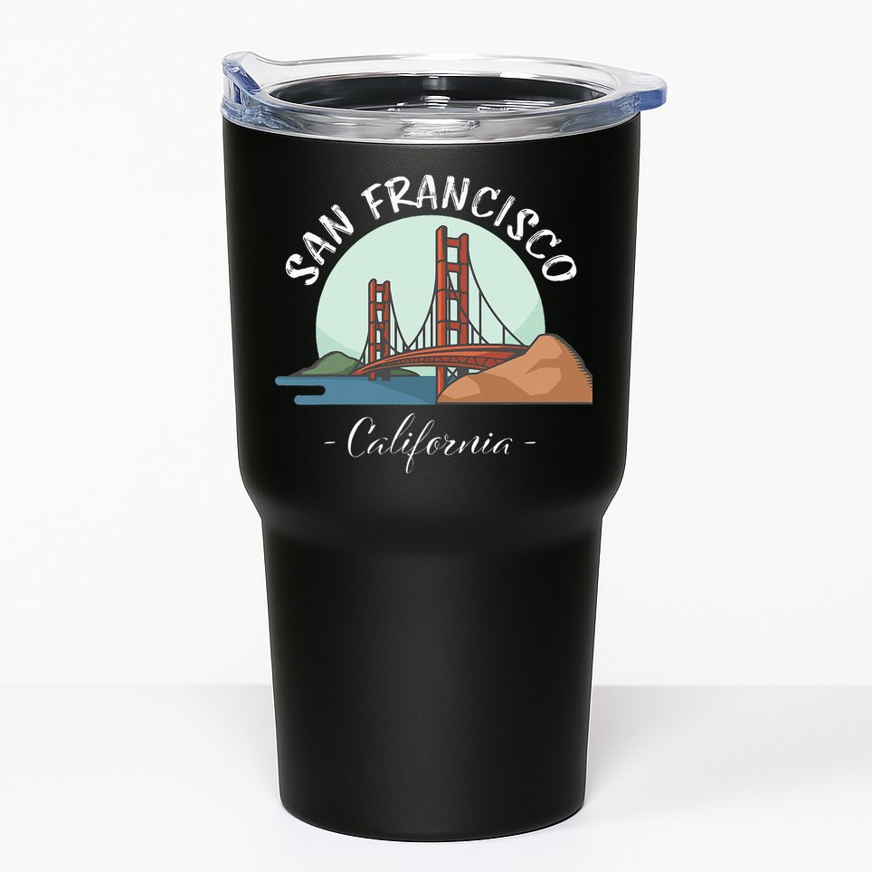 California San Francisco Gift Golden Gate Bridge Souvenir Tumbler