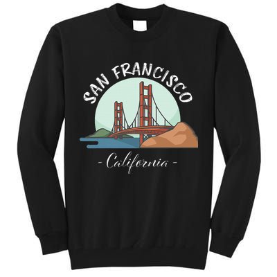 California San Francisco Gift Golden Gate Bridge Souvenir Tall Sweatshirt