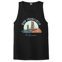 California San Francisco Gift Golden Gate Bridge Souvenir PosiCharge Competitor Tank