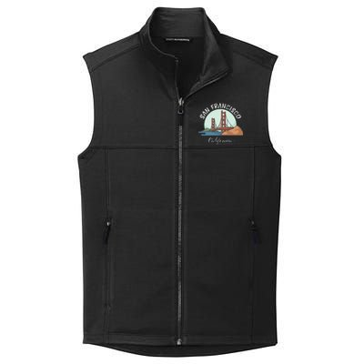 California San Francisco Gift Golden Gate Bridge Souvenir Collective Smooth Fleece Vest