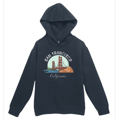 California San Francisco Gift Golden Gate Bridge Souvenir Urban Pullover Hoodie