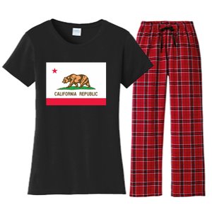 California State Flag T Women's Flannel Pajama Set