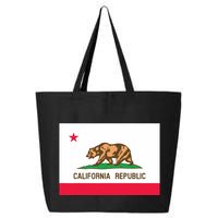 California State Flag T 25L Jumbo Tote