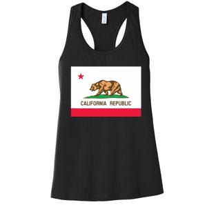 California State Flag T Women's Racerback Tank