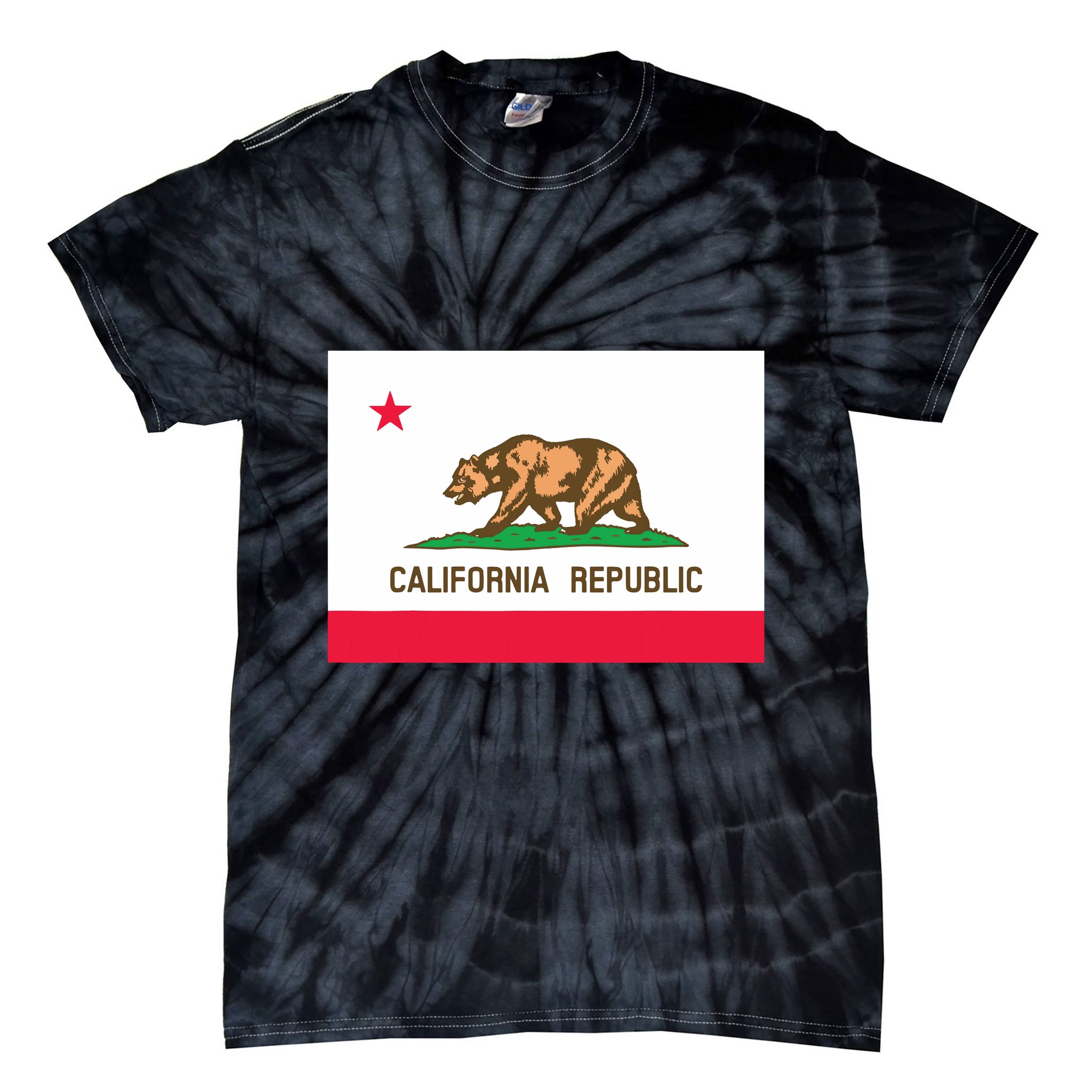 California State Flag T Tie-Dye T-Shirt