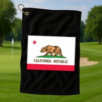 California State Flag T Golf Towel