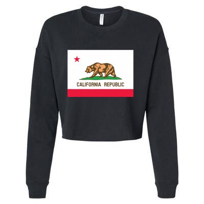 California State Flag T Cropped Pullover Crew