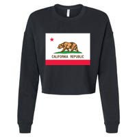 California State Flag T Cropped Pullover Crew