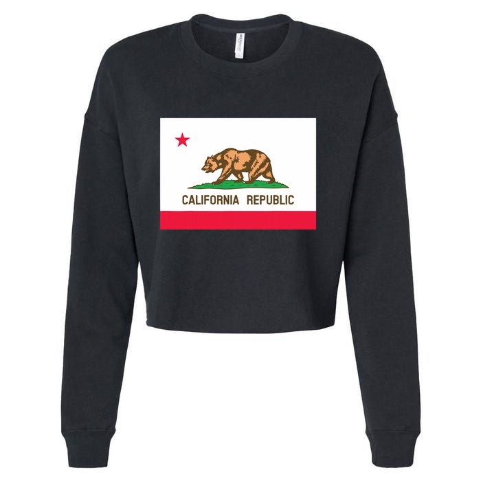 California State Flag T Cropped Pullover Crew