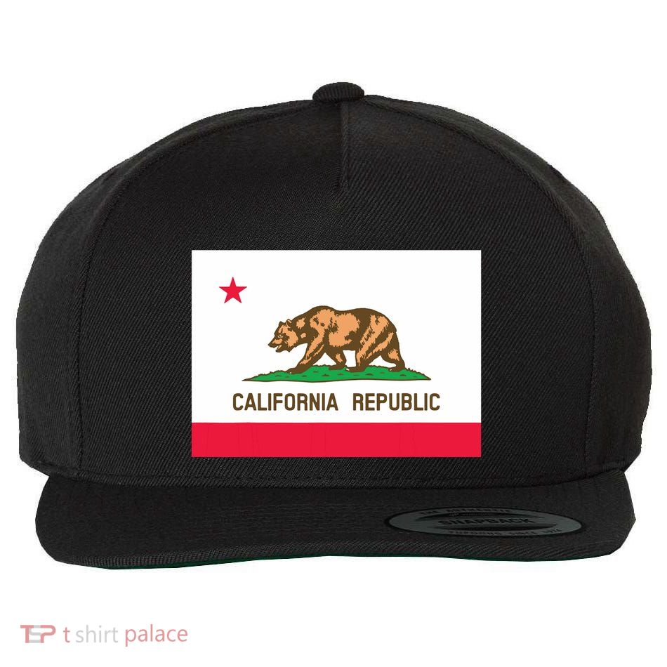 California State Flag T Wool Snapback Cap