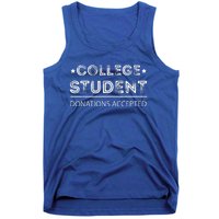 College Student Funny Studying Student Tank Top