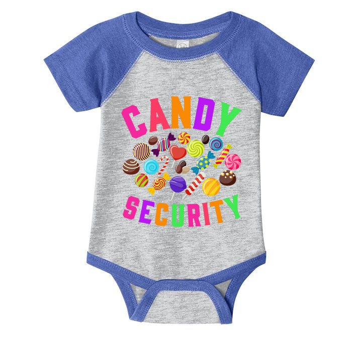 Candy Security Funny Halloween Costume Party Infant Baby Jersey Bodysuit