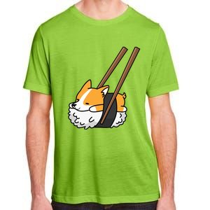 Corgi Sushi Funny Dog Gift Adult ChromaSoft Performance T-Shirt