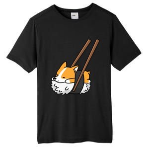 Corgi Sushi Funny Dog Gift Tall Fusion ChromaSoft Performance T-Shirt