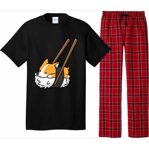 Corgi Sushi Funny Dog Gift Pajama Set