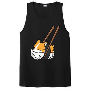 Corgi Sushi Funny Dog Gift PosiCharge Competitor Tank