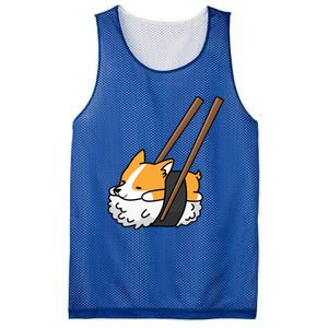 Corgi Sushi Funny Dog Gift Mesh Reversible Basketball Jersey Tank