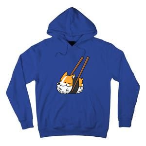 Corgi Sushi Funny Dog Gift Tall Hoodie